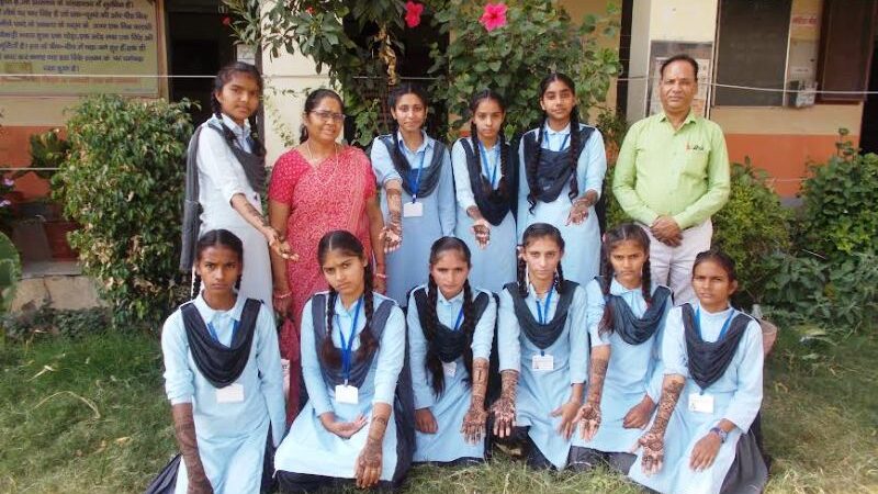 राजकीय बालिका विद्यालय में मतदाता जागरूकता रैली का आयोजन।